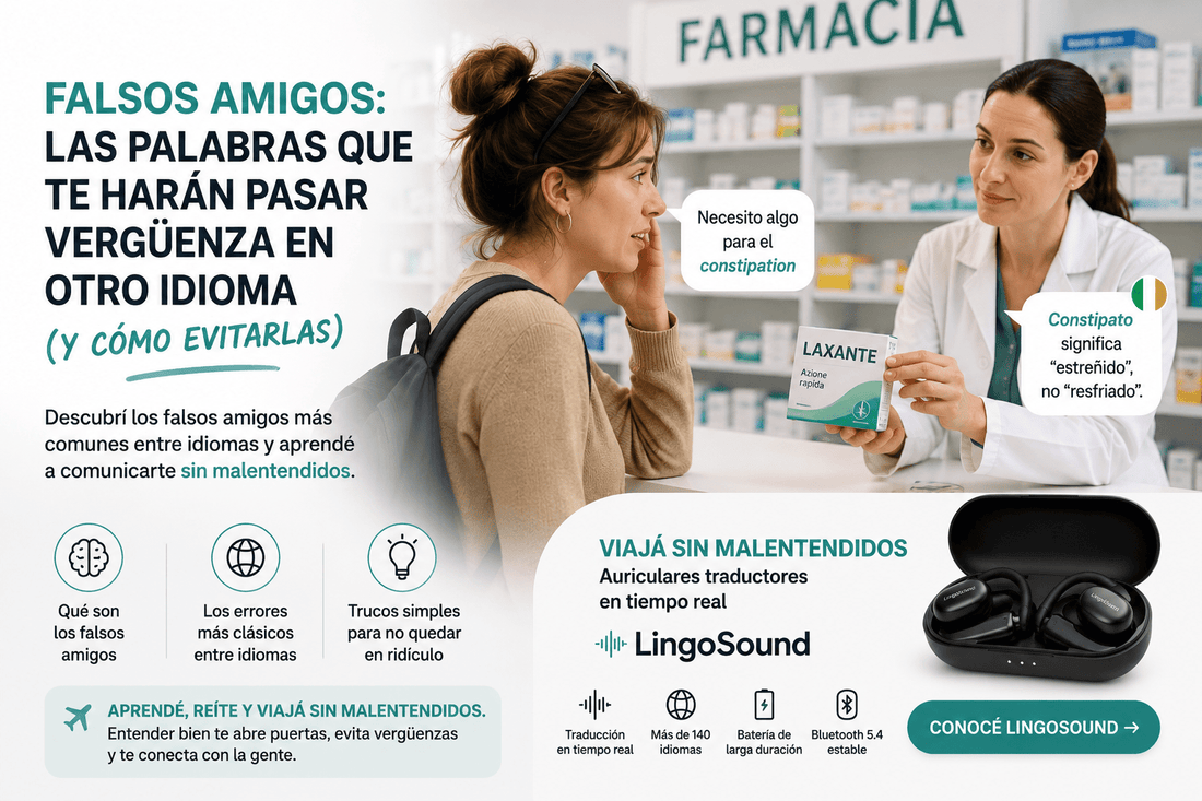 Falsos amigos: las palabras que te harán pasar vergüenza en otro idioma (y cómo evitarlas) - Lingosound